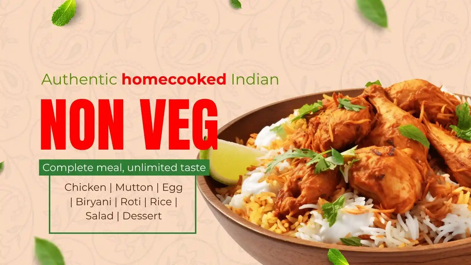 Non-vegetarian meals
